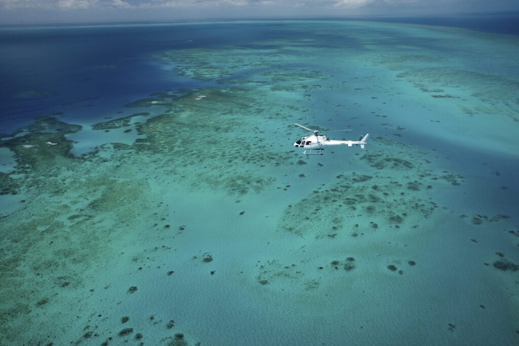 Helicopter tour in Fiji