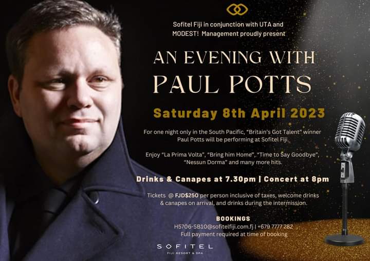 An evening with Paul Potts