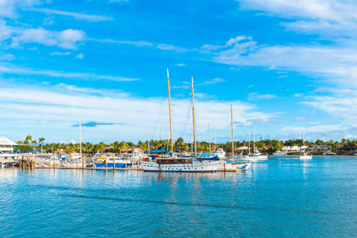 Retail Shopping at Port Denarau in Fiji
