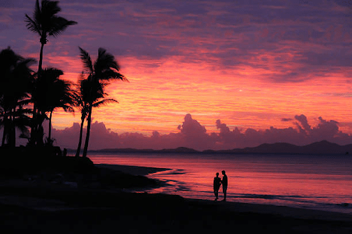 Sunset at denarau island Fiji