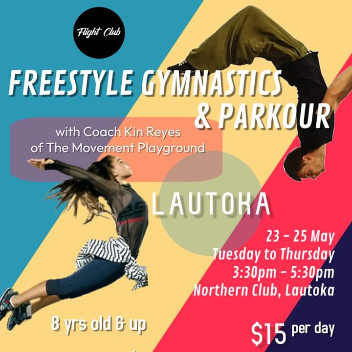 Freestyle gymnastics and parkour