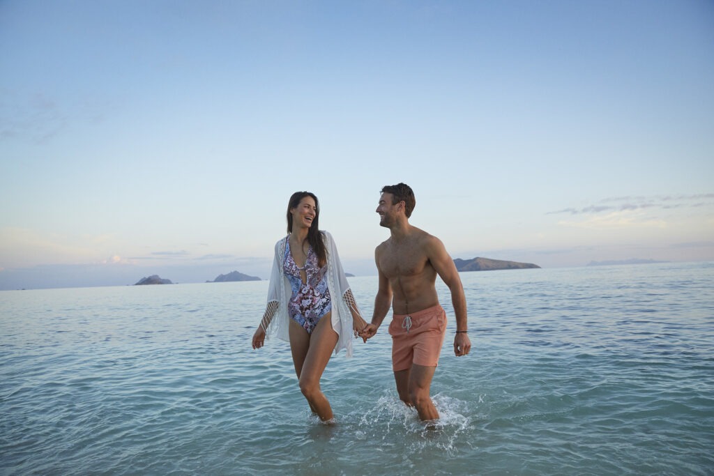 Couple having fun in Fiji
