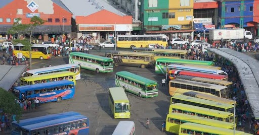 The Suva bus stand in Fiji